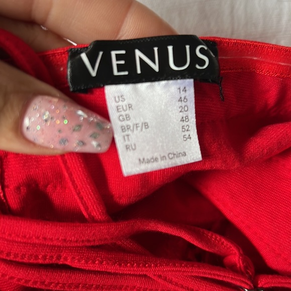 VENUS red lace dress NWOT sz14 - Picture 6 of 6